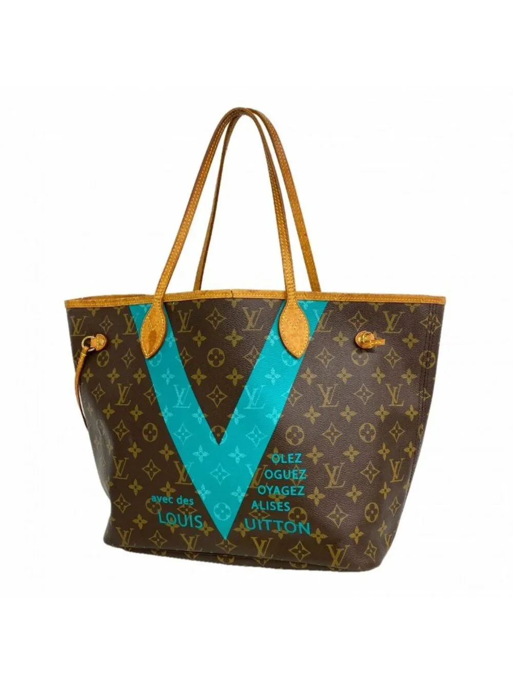 Louis Vuitton Tote Monogram Neverfull MM Turcoise